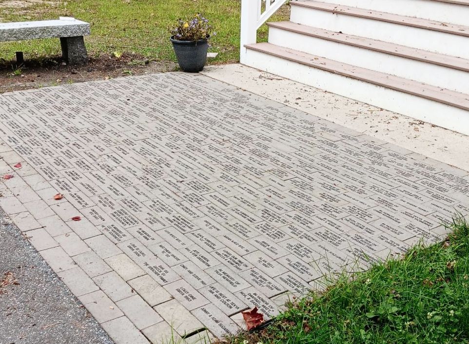 Brick walkway at Tevya